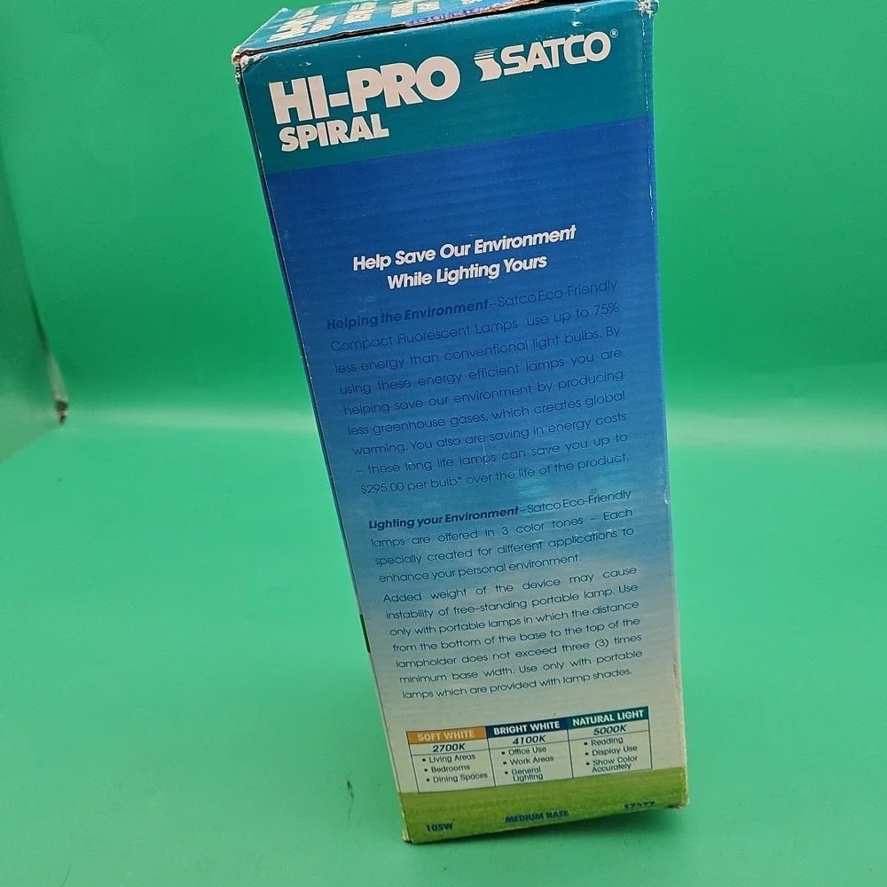 Satco S7377 105T5/50 Compact Fluorescent Spiral 105W 120V T5 Medium E26 5000K